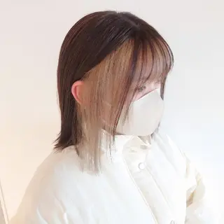 ミディアム カラー iss所属・メンズ/パーマ特化 /波巻き/林洋平のヘアスタイル