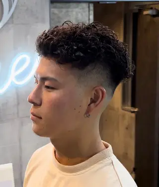 ショート パーマ メンズ 🪮メンズパーマ🪮 池田雅侑のヘアスタイル