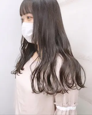 カラー 透明感/オリーブ/ グレージュ/YUKAのヘアスタイル