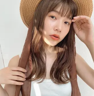 ロング カラー パーマ ヘアアレンジ メンズ キッズ ネイル マツエク・マツパ モリモト サナのヘアスタイル