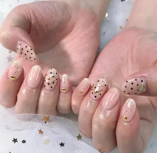 ロング カラー ネイル Q Free nailsのネイルデザイン