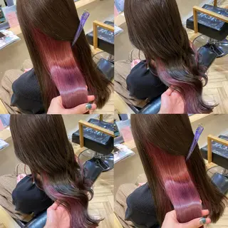 ロング カラー 艶カラー/韓国顔周り 🎀mamiのヘアスタイル