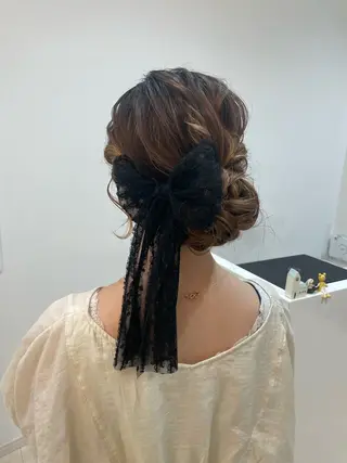 ヘアアレンジ アレンジ🎀ツヤ髪✨ 北野亜優実‪🌱‬のヘアスタイル