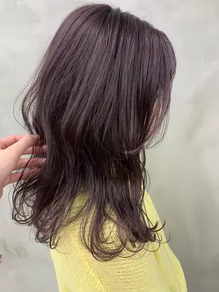 セミロング カラー ブームボックス所属・🐝ハイトーンカラー hachi🐝のヘアスタイル