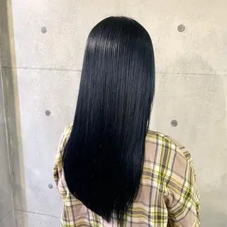 セミロング パーマ ケアブリーチ/派手髪 ダブルカラー/ナナのヘアスタイル