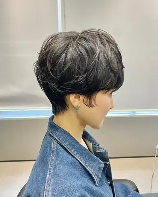 ショート HARUKI MINATO japan Osaka所属・増田 英のヘアスタイル