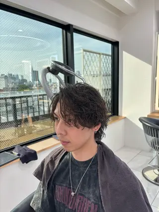 パーマ メンズ メンズパーマ/ メンズカット/仙田旭のヘアスタイル