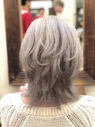 ミディアム カラー 韓国ヘア🤍髪質改善 🇰🇷AKANEのヘアスタイル