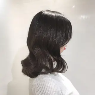 ミディアム カラー ヘアアレンジ As hair所属・柔らか垢抜けｶﾗｰと ｶｯﾄ🫧ASUKAのヘアスタイル