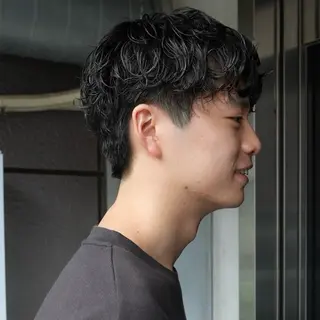 ショート パーマ メンズ GO TODAY SHAIRE SALON京都店所属・本日空きあります/ 四条/ユウキのヘアスタイル