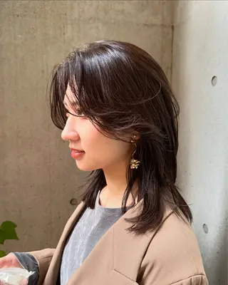 ミディアム 似合わせカット /パーマ岡本淳平のヘアスタイル