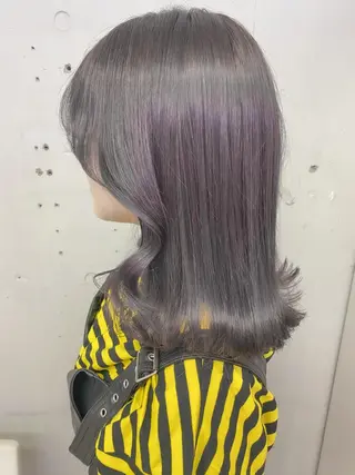 セミロング カラー 💗💗韓国レイヤー yu-ki💗💗のヘアスタイル