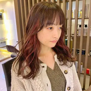 ロング カラー 似合わせカットカラー ♡佐藤捺美のヘアスタイル
