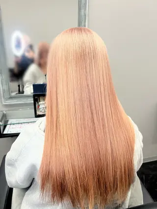 ロング カラー 髪質改善&ハイトーンカラー BALE所属・Hikaru Memelu 中津店のマツエク・マツパデザイン