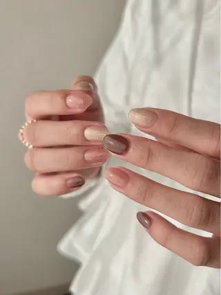 ネイル 𓂃toi. 儚げnuanceのネイルデザイン