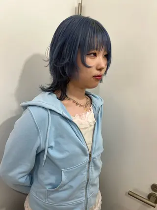 ミディアム 💥ウルフカット デザインあんな💥のヘアスタイル