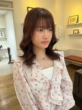 セミロング 無料カットモデル‪✨ ✂️Nanami🌷のヘアスタイル