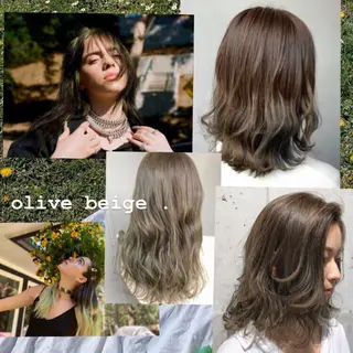 セミロング カラー パーマ ヘアアレンジ メンズ キッズ ネイル マツエク・マツパ Rene'所属・当日予約⭕️ yuriのヘアスタイル