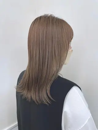 ミディアム カラー 🤎ベージュカラー 🐶メンズパーマのヘアスタイル