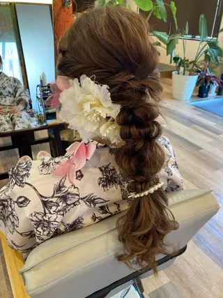 ロング 中野 紹江のヘアスタイル