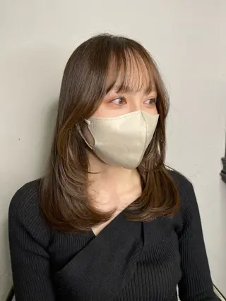 セミロング 剣持友希/ifh iizuka/高崎のヘアスタイル