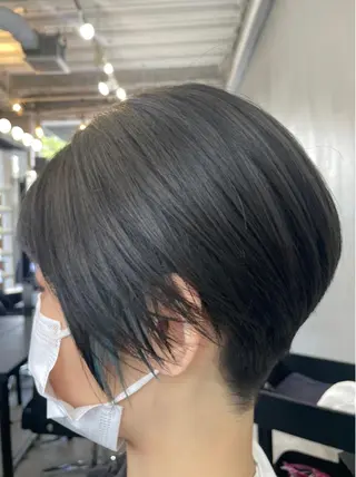 ショート カラー ブリーチなし透明感 タケザワミキのヘアスタイル