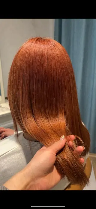 セミロング カラー HARUKI MINATO JAPAN　東京店所属・川田大輝 ナチュラル モード/表参道のヘアスタイル