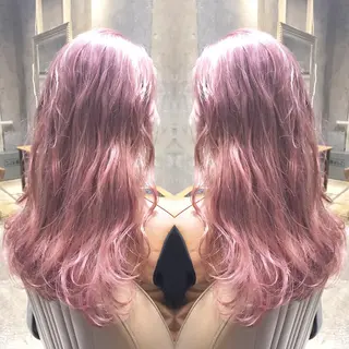 ロング カラー パーマ ヘアアレンジ メンズ キッズ ネイル マツエク・マツパ サロンドミルク 原宿のヘアスタイル