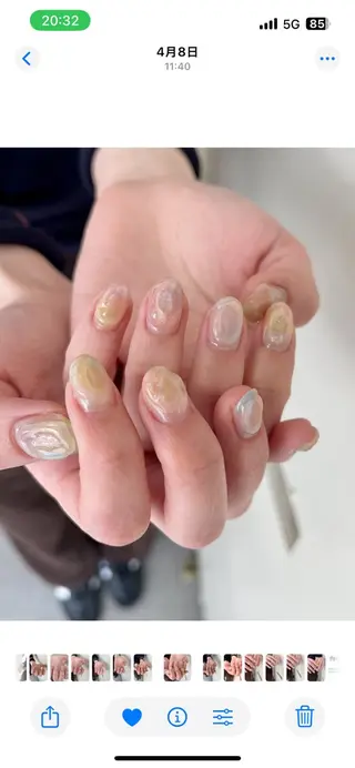 ネイル paragel /a k i n aのネイルデザイン