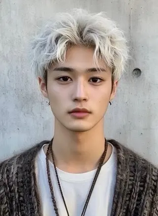 ショート カラー メンズ メンズハイトーン メンズバレイヤージュのヘアスタイル