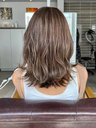 ミディアム AKARI🌟ボブ/ ハイライト/似合わせのヘアスタイル