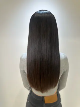 ロング パーマ 髪質改善/縮毛矯正 /ブリーチ矯正/岡部のヘアスタイル