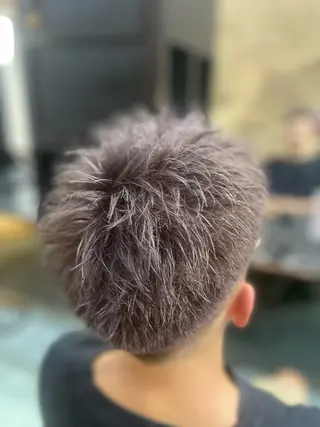 ショート カラー メンズ 高崎／ブリーチ/ 齋藤充呂のヘアスタイル