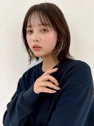 ミディアム 長島美織 /透明感カラーのヘアスタイル