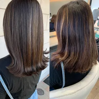 ミディアム カラー パーマ ヘアアレンジ メンズ キッズ マツエク・マツパ rewards成城学園前店所属・hiro【沿線で叶う 似合わせhair】のヘアスタイル