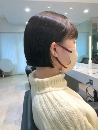 ショート カラー ハイトーン/ブリーチ 似合せカット/パーマのヘアスタイル