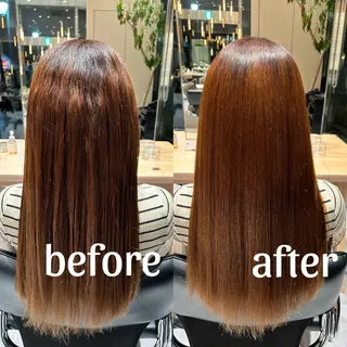 ロング 風香🪼レイヤー カット/艶カラーのヘアスタイル