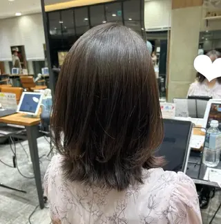 ミディアム 🧡くびれヘア/前髪 顔周り🧡久原結衣のヘアスタイル