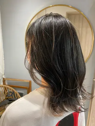 ロング カラー 顔周り/ブリーチなし /縮毛矯正🫧伊勢のヘアスタイル