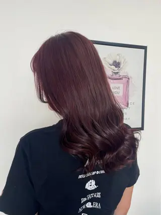 セミロング カラー acero + hair&eyelash 幸手店【アチェロ】所属・ハイライトハイトーン 💖MOMOKAのヘアスタイル