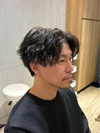 パーマ メンズ メンズカット/センタ ーパート /マミヤのヘアスタイル