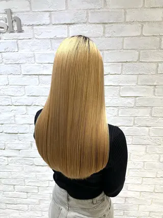 ロング 安井　昴 💫ブリーチ縮毛矯正のヘアスタイル