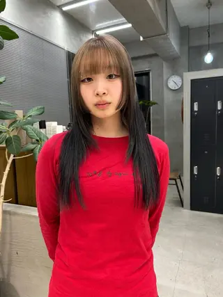 ロング カット　パーマ ／シオンのヘアスタイル