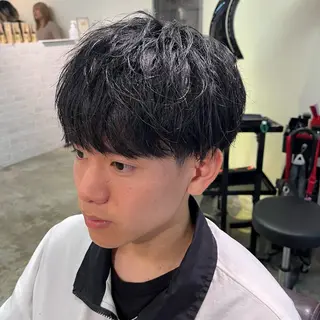 メンズ フェザーパーマ🌙 毛流れ yuzukiのヘアスタイル