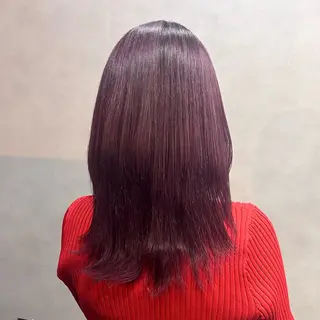 セミロング カラー 透明感カラー/パーマ 🌀アオノのヘアスタイル