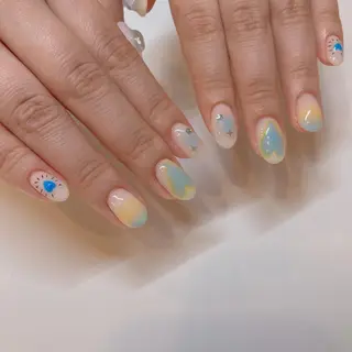 ネイル 韓国ネイル/ワンホン ネイル🎀表参道3分のネイルデザイン