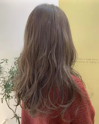 ロング カラー hub hair レイヤー/透明感のヘアスタイル