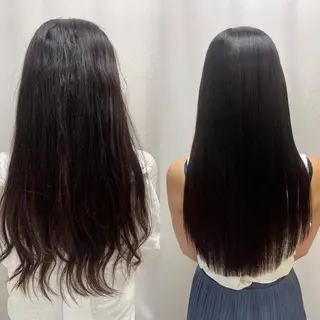 ロング パーマ 髪質改善/縮毛矯正 /ブリーチ矯正/岡部のヘアスタイル