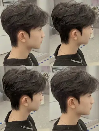 メンズ コウ チホウのヘアスタイル