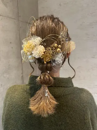 セミロング ヘアアレンジ 女性に人気♪ はやしほのかのヘアスタイル